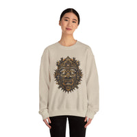 Ancient Aztec Solar Deity Mask Unisex Sweatshirt
