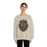 Ancient Aztec Solar Deity Mask Unisex Sweatshirt