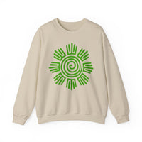 Aztec Plant Spiral Symbol Unisex Sweatshirt