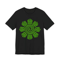 Aztec Plant Spiral Symbol Unisex T-Shirt