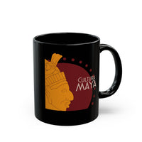 Maya Culture Profile Portrait Black Mug