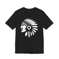 Tribal Warrior Headdress Emblem Illustration Unisex T-Shirt