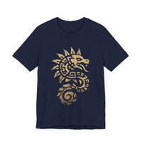 Quetzalcoatl Spiral Serpent Tribal Glyph Unisex T-Shirt
