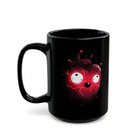 Glowing Aztec Sacrificial Heart Black Mug