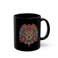 Aztec Skull of Eternity Illustration Black Mug