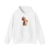 Colorful Chibi Inca Rider and Fluffy Llama Unisex Hoodie