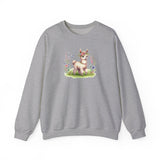 Baby Llama Inca Blossom Crown Unisex Sweatshirt
