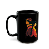 Cultural Heritage Native Portrait Design Black Mug