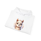 Inca Andean Llama Baby Face Illustration Unisex Hoodie