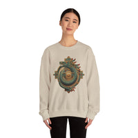 Quetzalcoatl Feathered Sun Glyph Unisex Sweatshirt