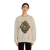 Quetzalcoatl Feathered Sun Glyph Unisex Sweatshirt
