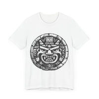 Mayan Jaguar Deity Woodcut Style Unisex T-Shirt