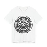 Mayan Jaguar Deity Woodcut Style Unisex T-Shirt
