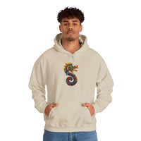 Aztec Serpent God Quetzalcoatl Modern Tribal Style Unisex Hoodie