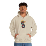 Aztec Serpent God Quetzalcoatl Modern Tribal Style Unisex Hoodie