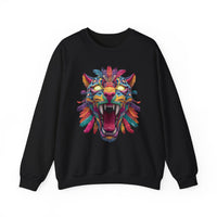 Rainbow Jaguar Mask Comic Style Unisex Sweatshirt