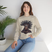 Tribal Feather Headdress Warrior Unisex Sweatshirt