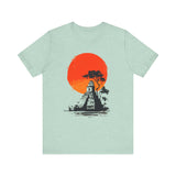 Tikal Sunset Temple Minimalist Art Unisex T-Shirt