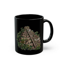 Mayan Jungle Pyramid Ruins Graphic Black Mug