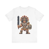 Aztec Blade Hero Pixel Art Unisex T-Shirt