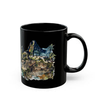 Andean Lost City Inca Temple Black Mug
