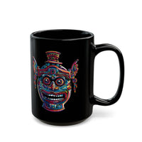 Indigenous Ceramic Vase Art Black Mug