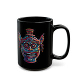 Indigenous Ceramic Vase Art Black Mug