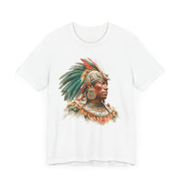 Maya Elder Warrior Watercolor Portrait Unisex T-Shirt
