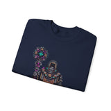Cyber Temple Techno Priest Pixel Art Unisex Sweatshirt