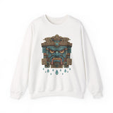 Tlaloc Rain God Stone Face Glyph Unisex Sweatshirt