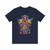 Psychedelic Mesoamerican Totem Mask Unisex T-Shirt