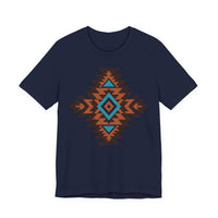 Boho Aztec Geometric Totem Pattern Illustration Unisex T-Shirt