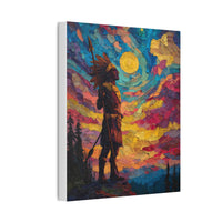 Sunrise Spirit of the Aztec Warrior Canvas