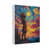 Sunrise Spirit of the Aztec Warrior Canvas