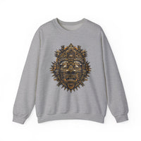 Ancient Aztec Solar Deity Mask Unisex Sweatshirt