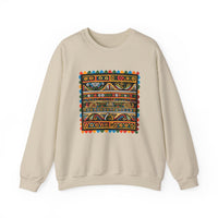 Pre-Columbian Tribal Stripe Pattern Unisex Sweatshirt