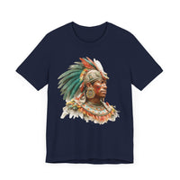 Maya Elder Warrior Watercolor Portrait Unisex T-Shirt
