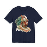 Maya Elder Warrior Watercolor Portrait Unisex T-Shirt