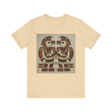 Twin Tribal Harmony Glyph Symmetrical Design Unisex T-Shirt