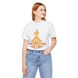 Tribal Volcano Spiral Smoke Glyph Style Unisex T-Shirt