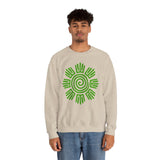 Aztec Plant Spiral Symbol Unisex Sweatshirt