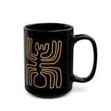 Nazca Lines Style Spider Black Mug