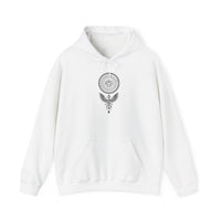 Shadow Phoenix Tribal Emblem Illustration Unisex Hoodie