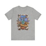 Aztec Turquoise Cactus Desert Landscape Unisex T-Shirt