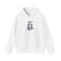 Fierce Inca Warrior Ink Illustration Unisex Hoodie