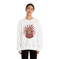 Aztec Sun Chief Feather Headdress Unisex Sweatshirt
