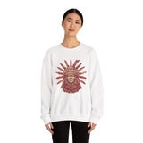 Aztec Sun Chief Feather Headdress Unisex Sweatshirt