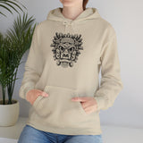 Aztec-Inspired Tlaloc God Tribe Graphic Unisex Hoodie