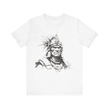 Inca Warrior Line Art Tribal Design Unisex T-Shirt