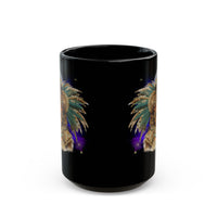 Aztec Quetzalcoatl Priestess Under Moon Black Mug